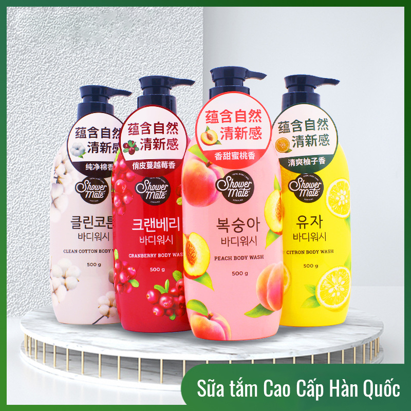 Sữa tắm dưỡng ẩm hương hoa dịu ngọt Shower Mate Body Wash Hàn Quốc 500ml