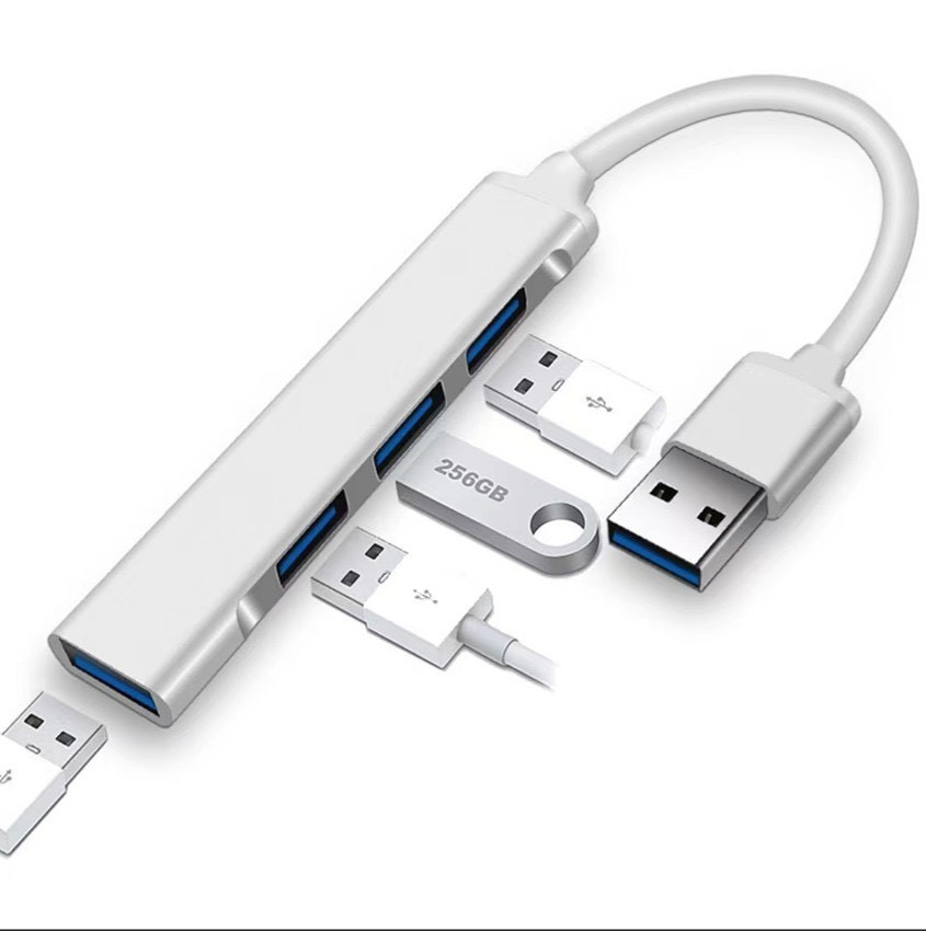 Bộ Chia Cổng Hub USB 4 Port 3.0 Chất Liệu Vỏ Nhôm Tốc Độ Truyền Tải Dữ Liệu Cao