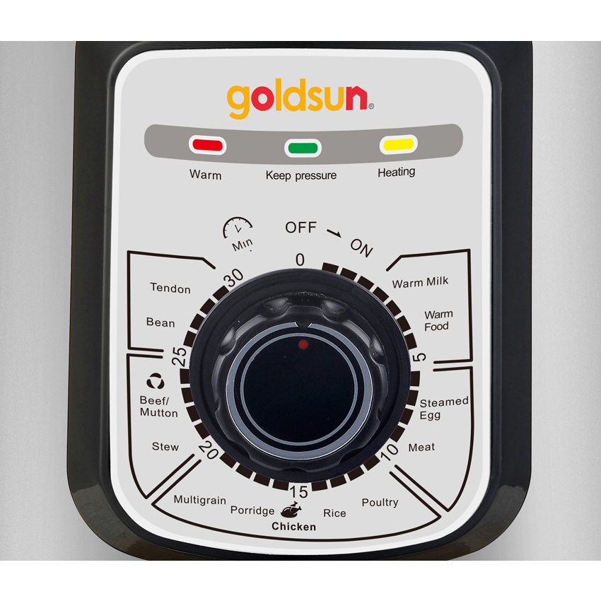 Nồi áp suất điện đa năng Goldsun CD3601, dung tích 5 lít, lòng nồi hợp kim - Hàng chính hãng