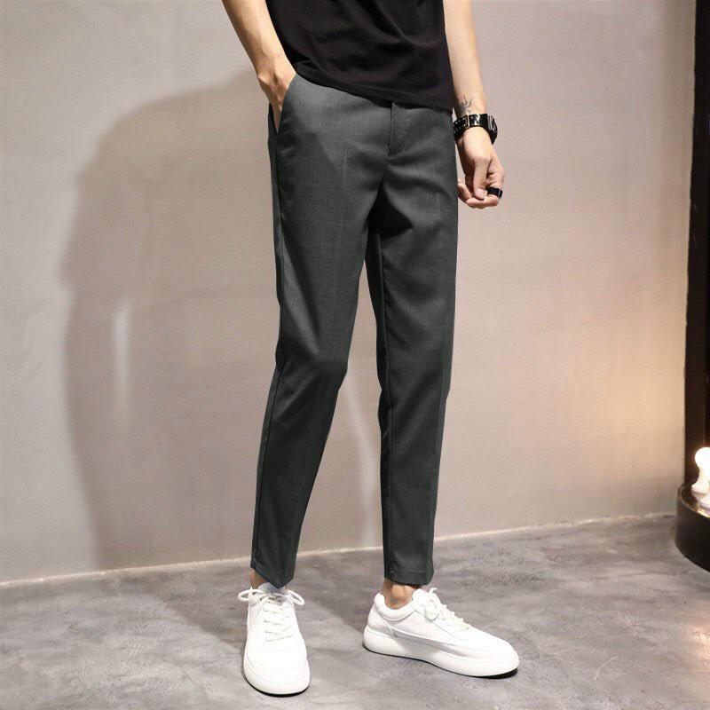 (FREE SHIP TOÀN QUỐC) QUẦN TÂY ÂU HÀN QUỐC ÔM CO GIÃN, 100% KO RA MÀU - ĐEN,Size 29 (54-59KG)