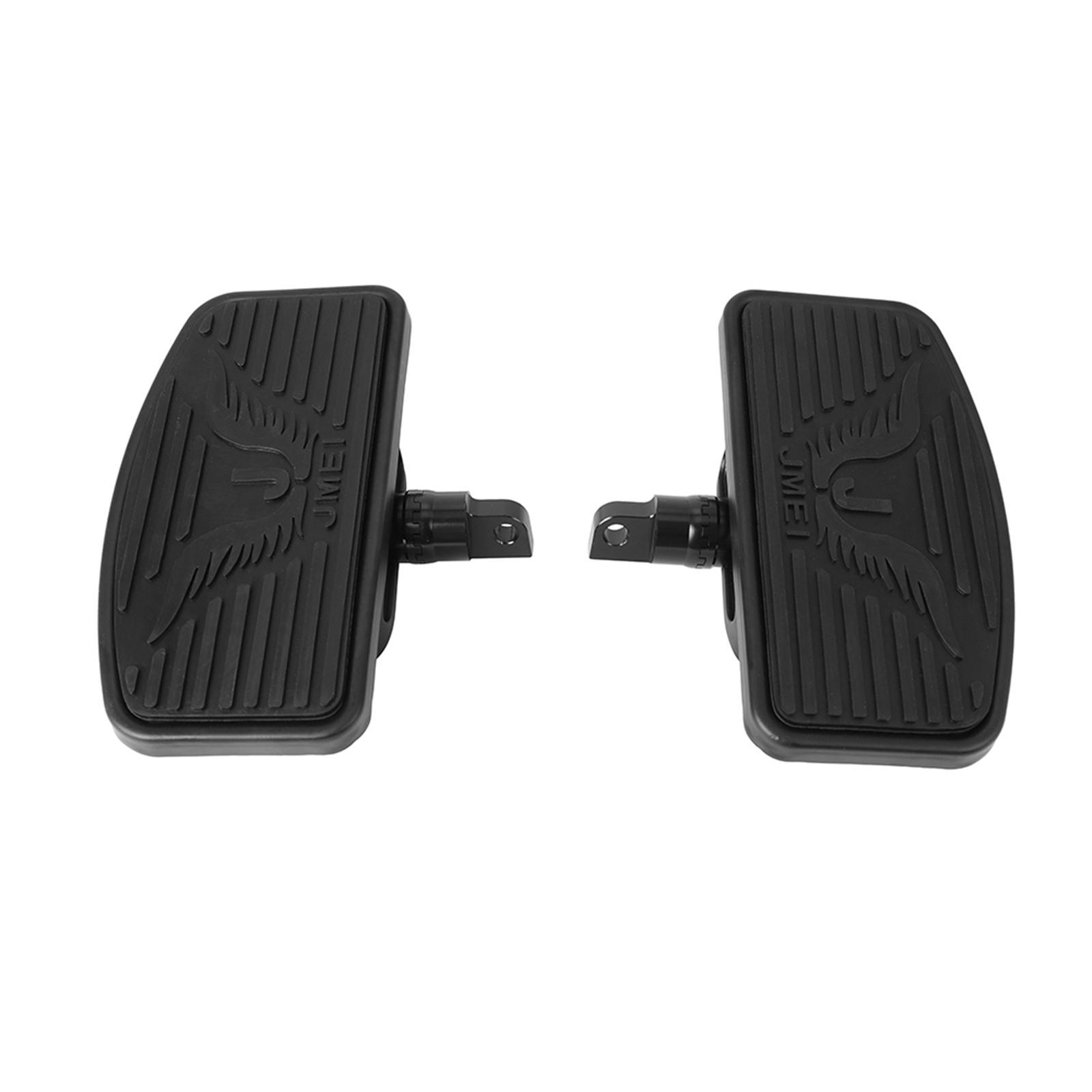 1 Pair Rear Passenger Floorboards Footboard Footrests Repairing Accessory Passenger Footpegs Foot Pads for 883 1200 Durable Black