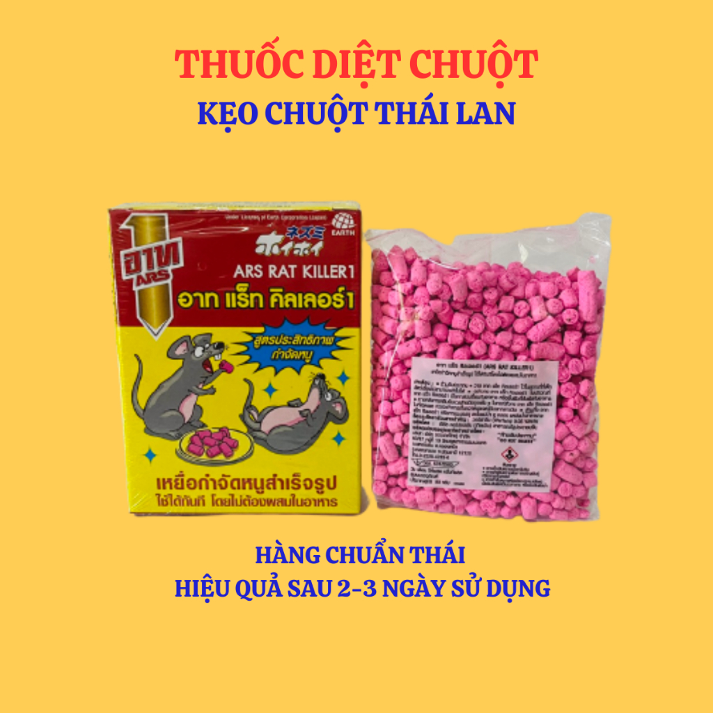 Thuốc diệt chuột, Kẹo diệt chuột tiêu diệt cả đàn chuột hàng Thái Lan