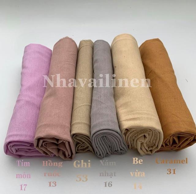 Vải linen bột tone trầm