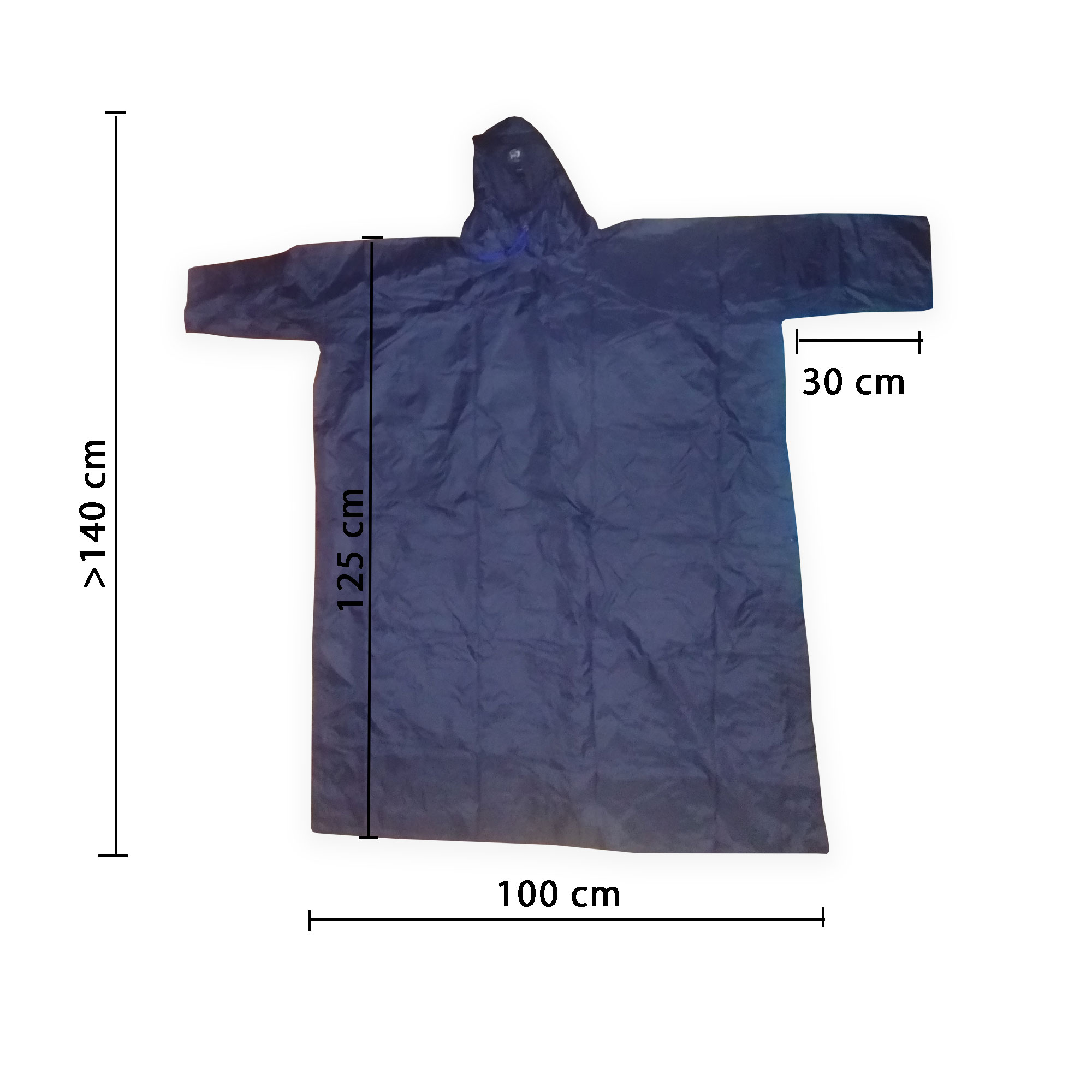 Áo mưa cánh dơi (xẻ tà) vải dù cao cấp loại lớn 1m4 - che kín 2 người mùa mưa - HMVL-AMCD (Nhiều màu)