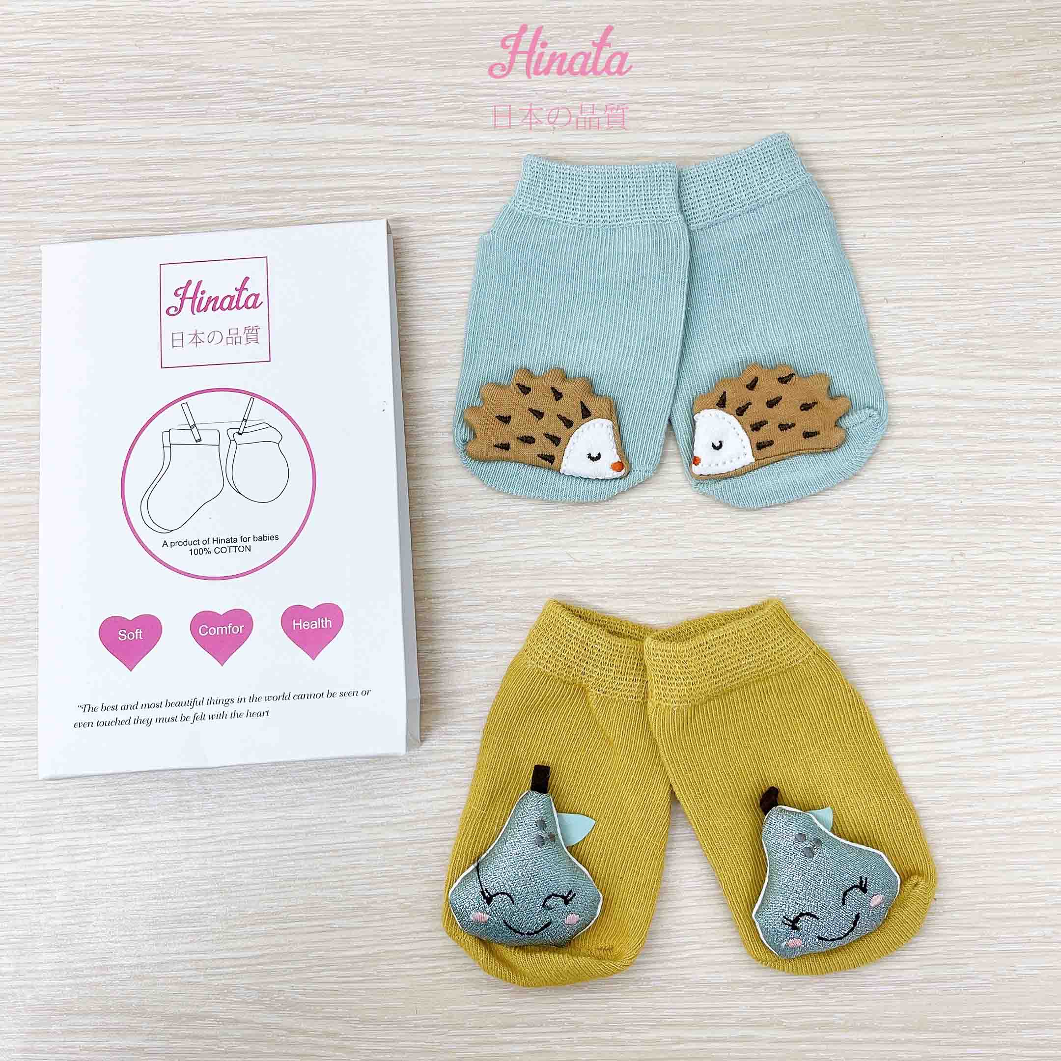 Set 4 Vớ hoạt hình Hinata Nhật Bản V11_100% Cotton, co dãn tốt