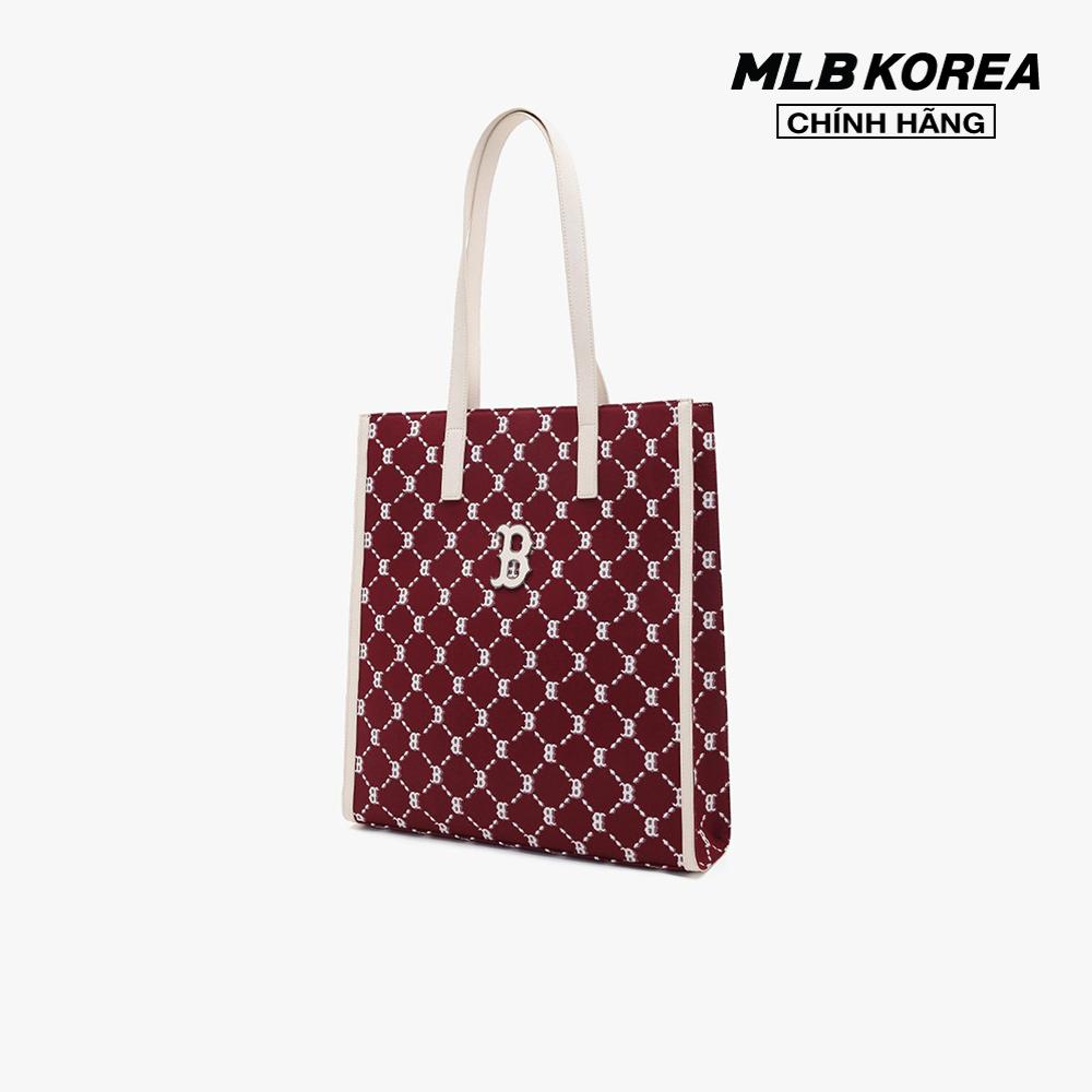 MLB - Túi tote chữ nhật Monogram Diamond Jacquard 3AORM012N