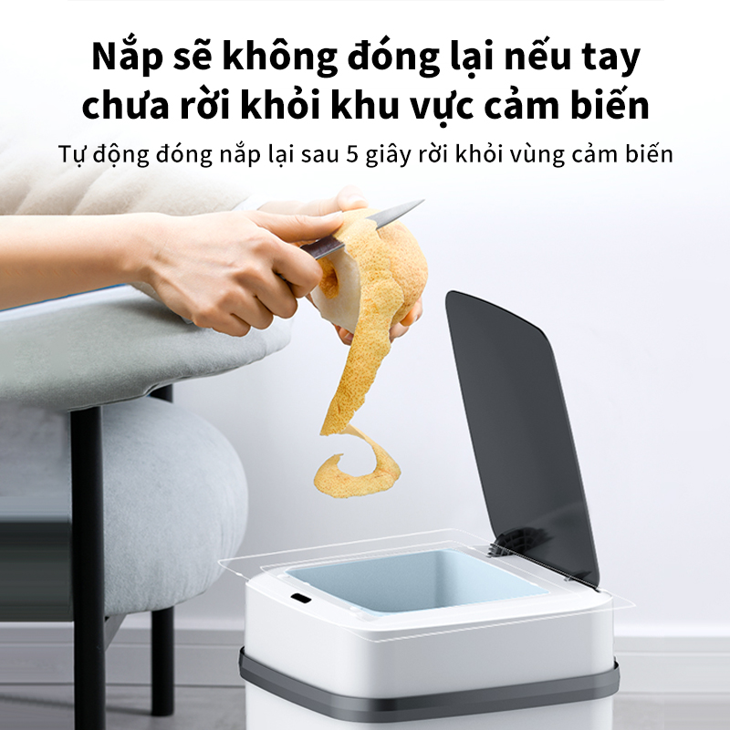 Thùng rác tự động thông minh dạng cảm biến, Sử dụng cảm biến quang học với độ chính xác cao được tự nghiên cứu và phát triển,Sử dụng trong nhiều trường hợp, đem tới cho bạn sự chọn lựa tiện lợi