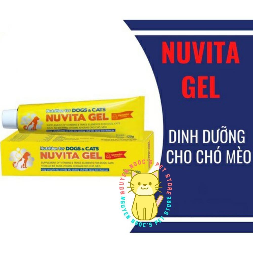 Nuvita Gel Vemedim - Gel dinh dưỡng cung cấp vitamin, khoáng cải thiện sức khỏe cho chó mèo tuýp 120gr