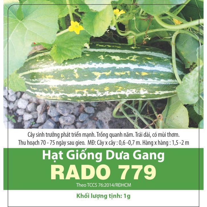 Hạt giống dưa gang Rado, đóng gói 1gr