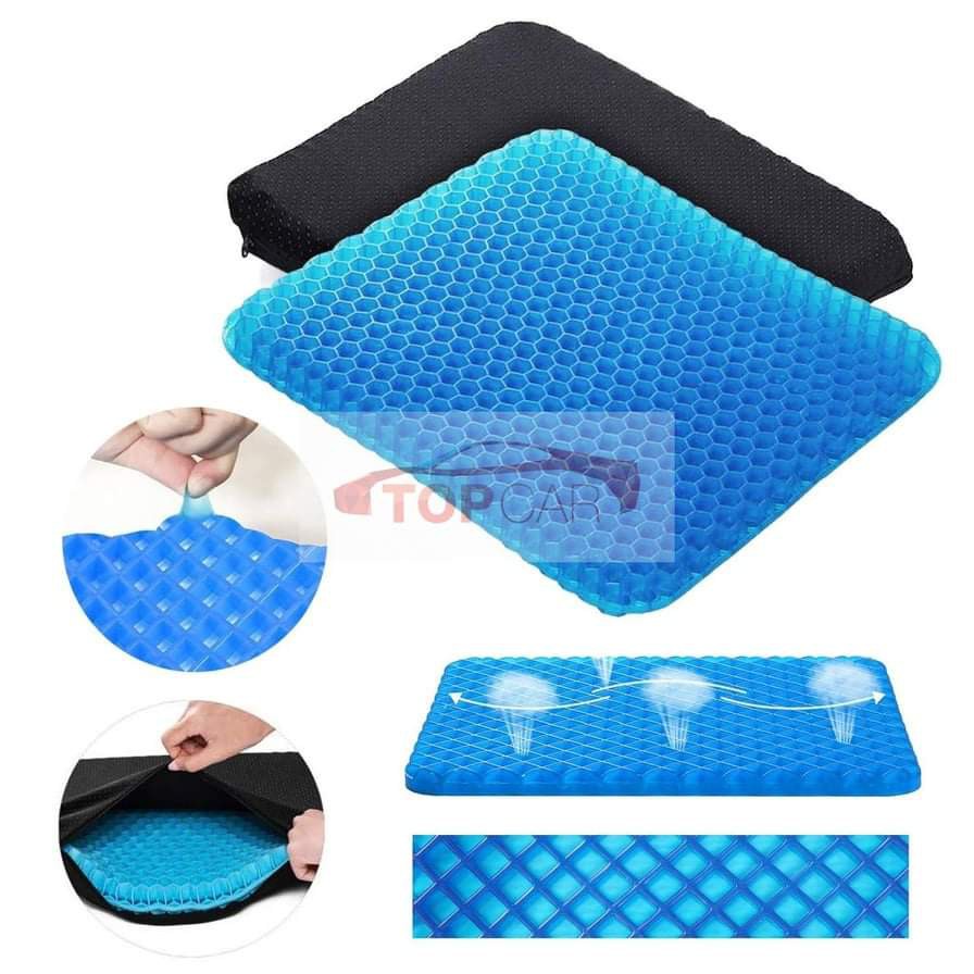 Đệm ngồi 3D silicon thoáng khí, đàn hồi tốt, Nệm lót ghế chất liệu mềm mại chống đau mỏi - Chính hãng MINIIN (Giao mẫu ngẫu nhiên)