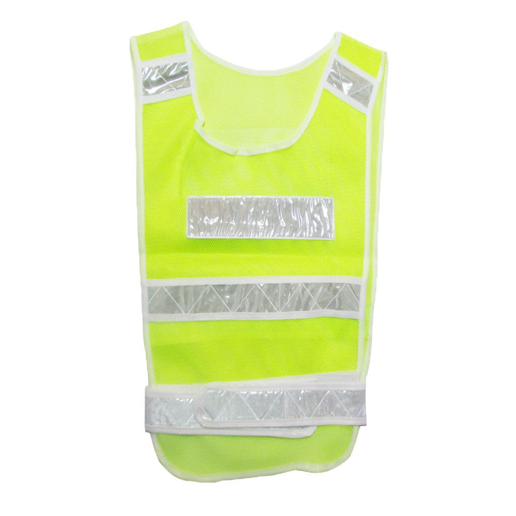 21-Inch Adjustable Safety Vest Reflective Jacket Security Waistcoat Vest Bands