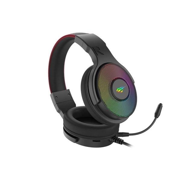 Tai Nghe Gaming Headphone HAVIT H2028U, Driver 50mm, Âm Thanh Vòm 3D, Đèn EGB Streaming - Hàng Chính Hãng