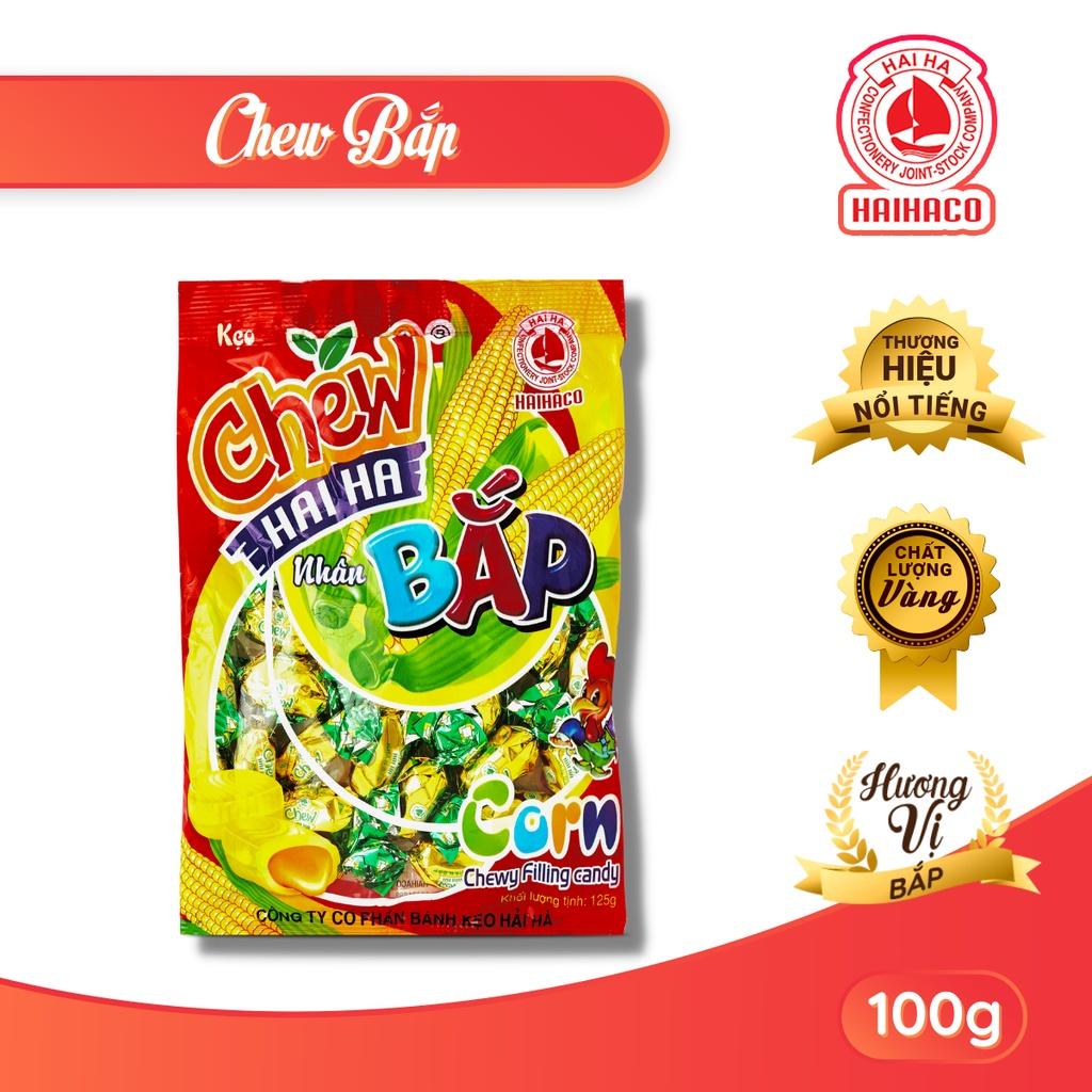 Kẹo Chew mềm HẢI HÀ hương Bắp (Gói 100 Gram) - Hàng chính hãng