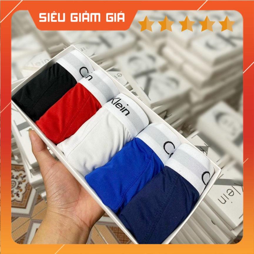 Quần lót nam CK thun lạnh chính phẩm, quần sịp nam đùi rẻ đẹp đủ màu từ 40-80kg - Combo