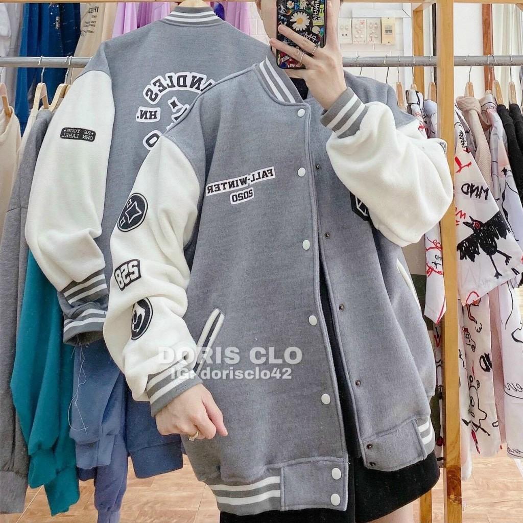 Áo khoác bomber Chống Nắng Cho Nam Nữ Và Cặp Đôi SHOP Có 2 Màu Chất Nỉ Unisex in hình CS Form rộng Ulzzang