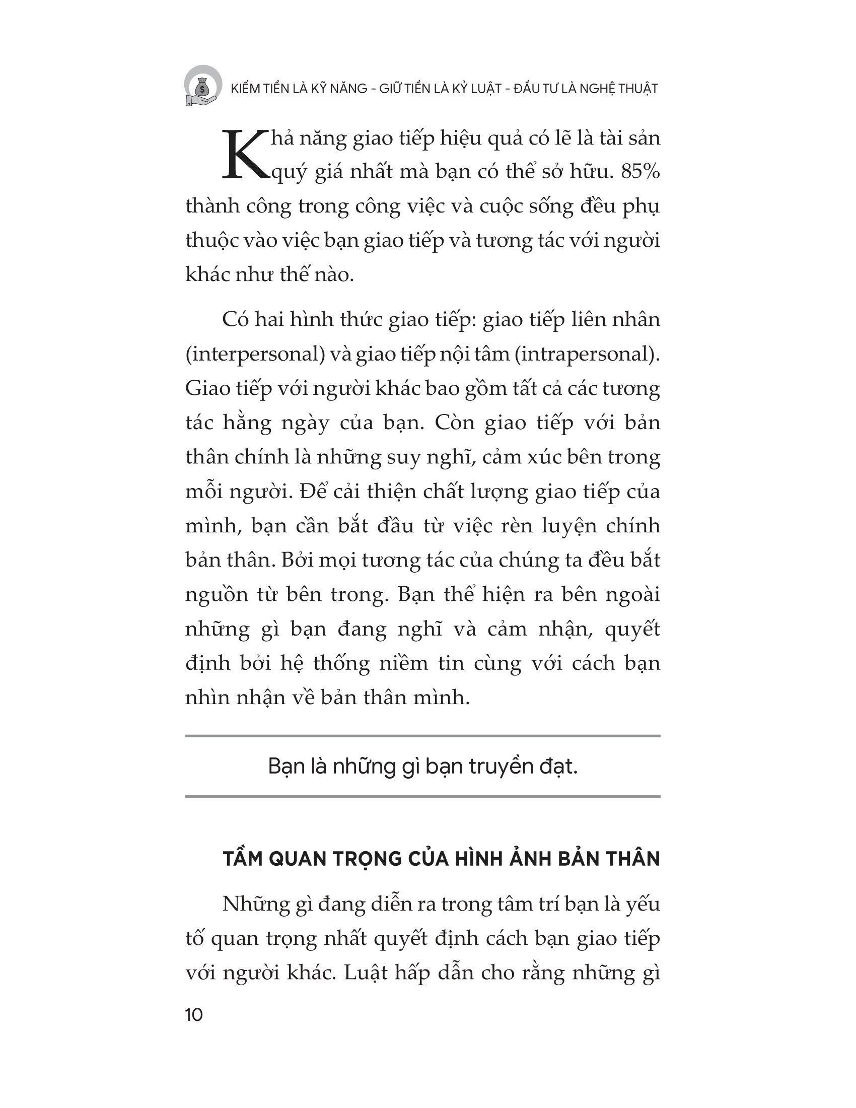 Sách - Kiếm Tiền Là Kỹ Năng - Giữ Tiền Là Kỷ Luật - Đầu Tư Là Nghệ Thuật