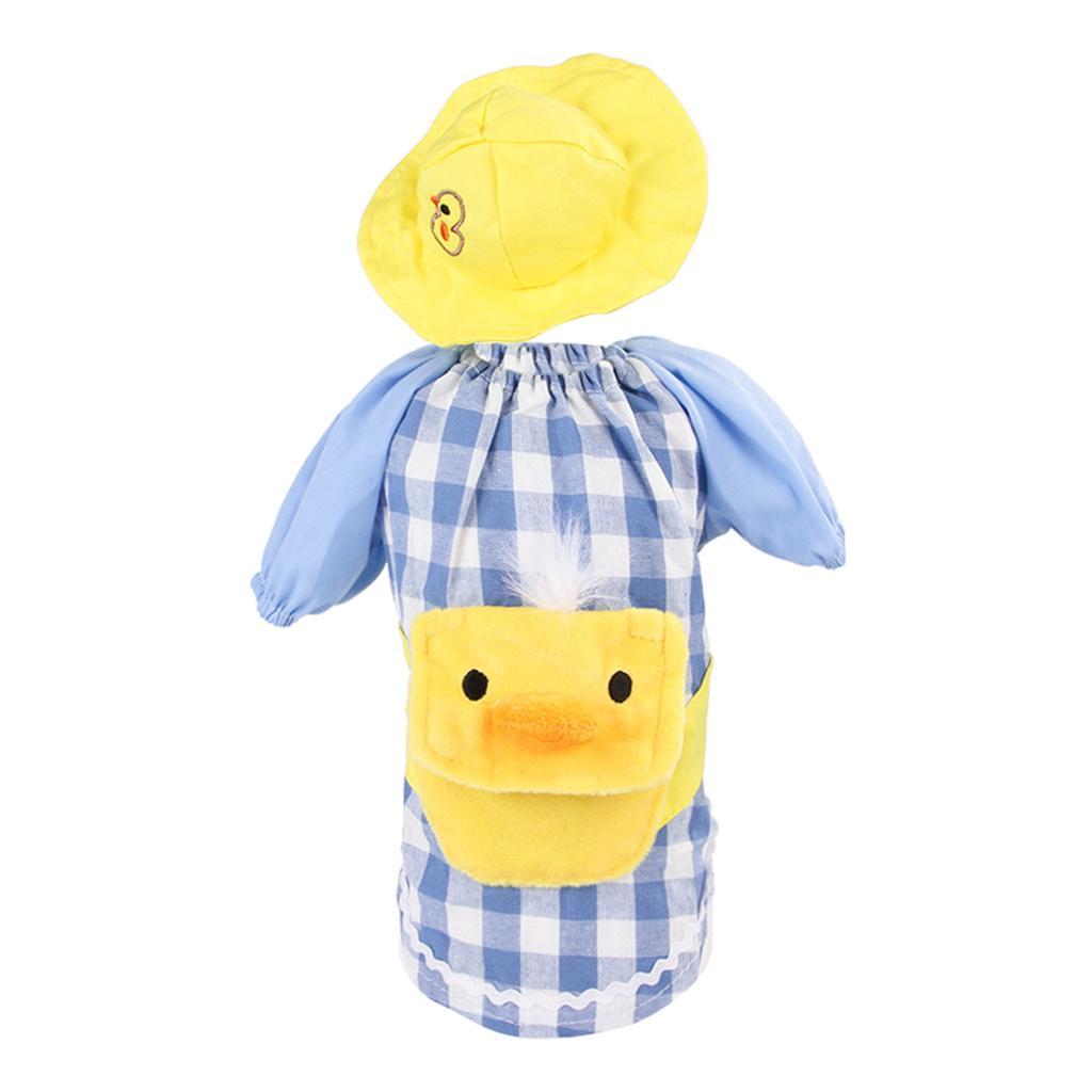 Pet Dog Clothes Overall Yellow, Duck+Blue Grid/ Cotton Linen 3 Sizes