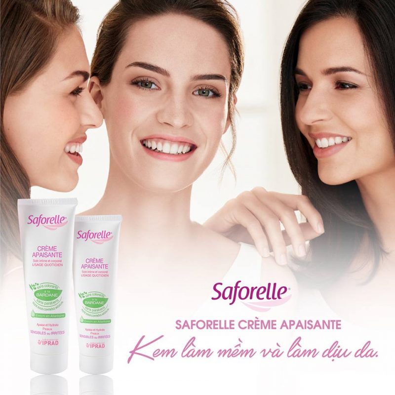 Saforelle Soothing Cream, Kem Làm Dịu, Giữ Ẩm Cho Vùng Kín (50ml)