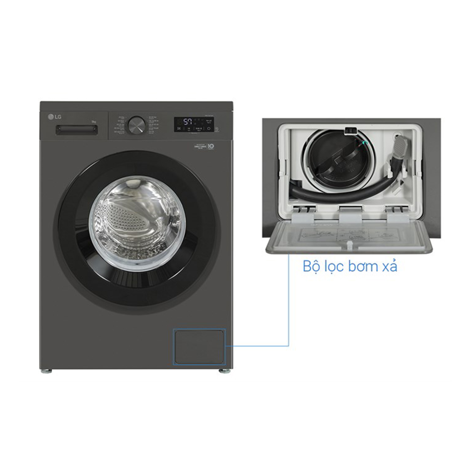 Máy giặt LG Inverter 9 kg FB1209S6M -  Hàng Chính Hãng - Mới 100%