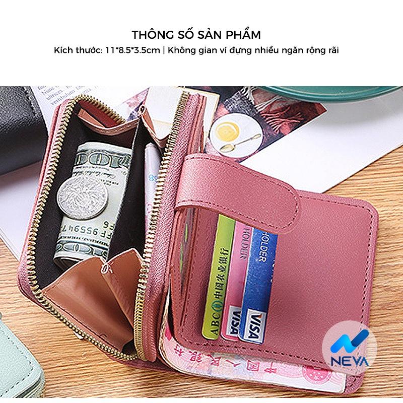 Ví Ngắn Cầm Tay Nắp Gập , Phối Khóa Tiện Lợi NEVA8320