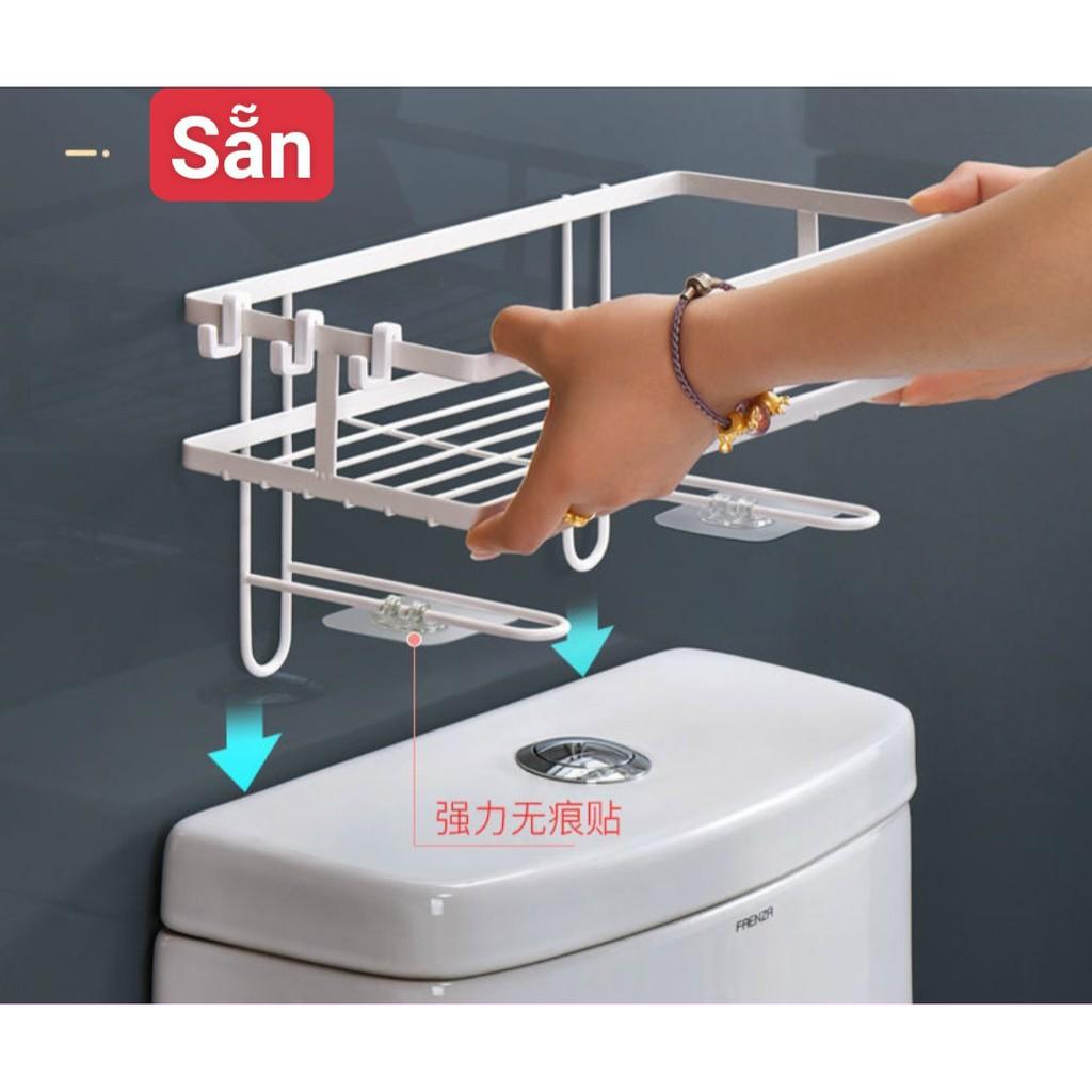 Kệ để đồ nhà tắm gắn bồn về sinh siêu tiện lợi