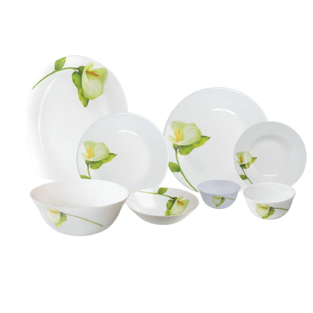 Bộ 6 chén cơm thủy tinh Diva Ivory I.B