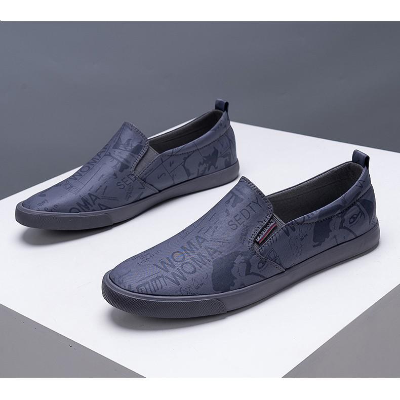 Giày lười nam - Slip on nam vải - Mã A2183