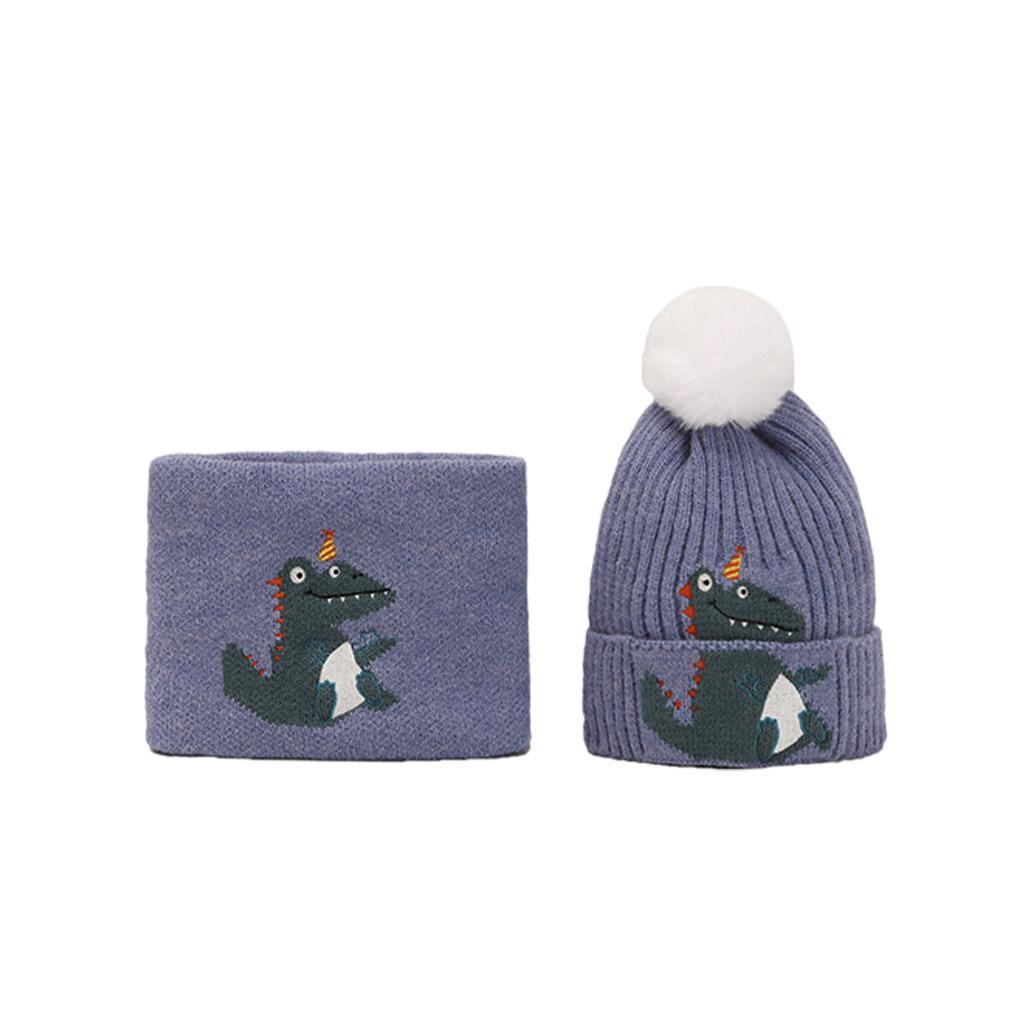 Children Hat Acrylic Fibers Unisex Festival Gift Thick Cartoon Birthday Gift Knitted Hat Caps for Video Shooting Winter Autumn Spring ,Boys Girls Kids