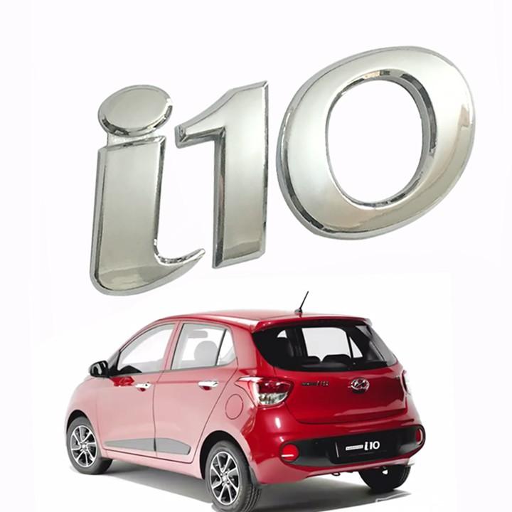 Tem Logo Chữ Nổi i10 Dán Đuôi Xe