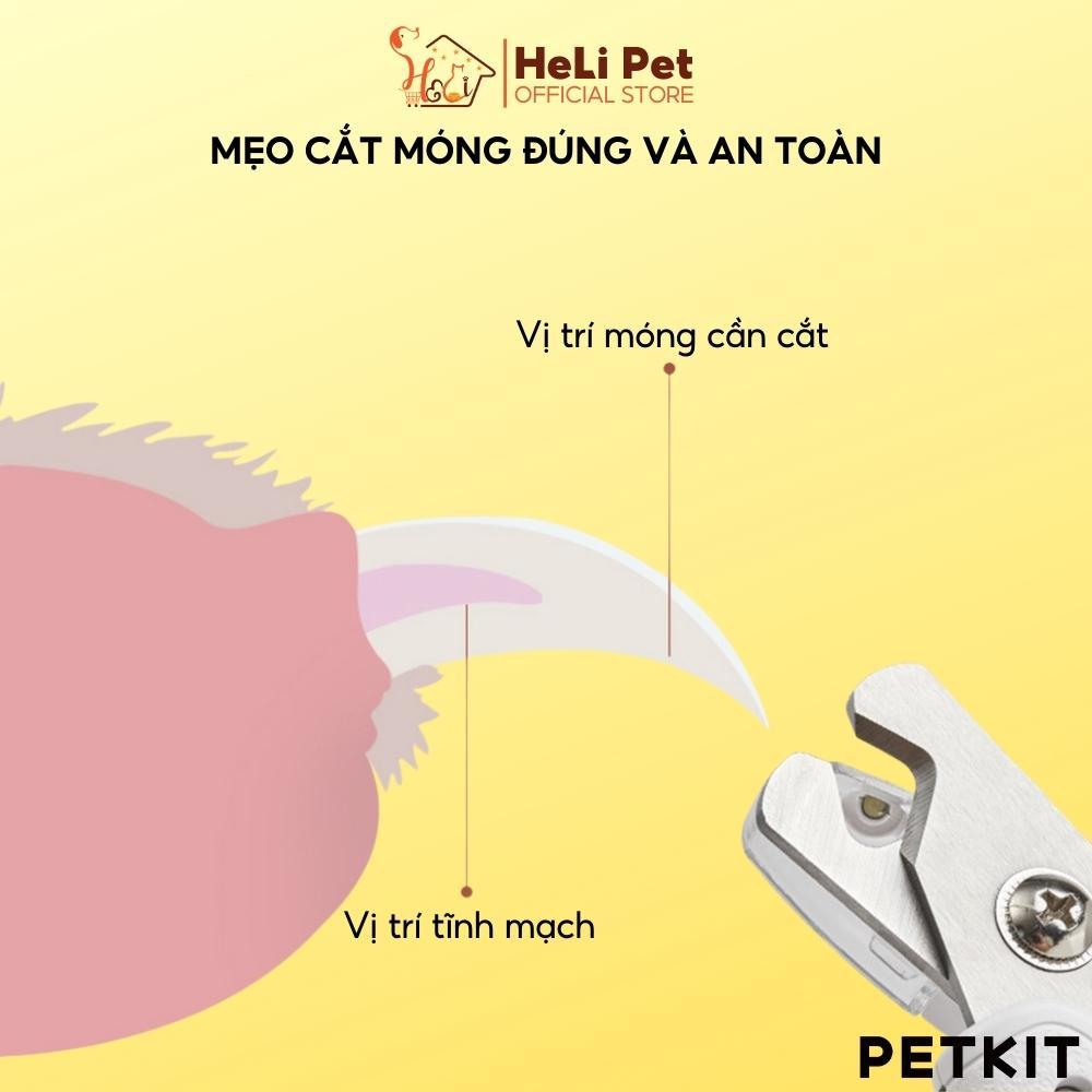 Kềm cắt móng thú cưng có đèn LED PETKIT LED Pet Nail Clippers - HeLiPet