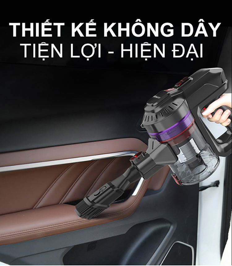Máy Hút Bụi Không Dây Dùng Pin Sạc Lock&Lock ENV151  - Hàng Chính Hãng