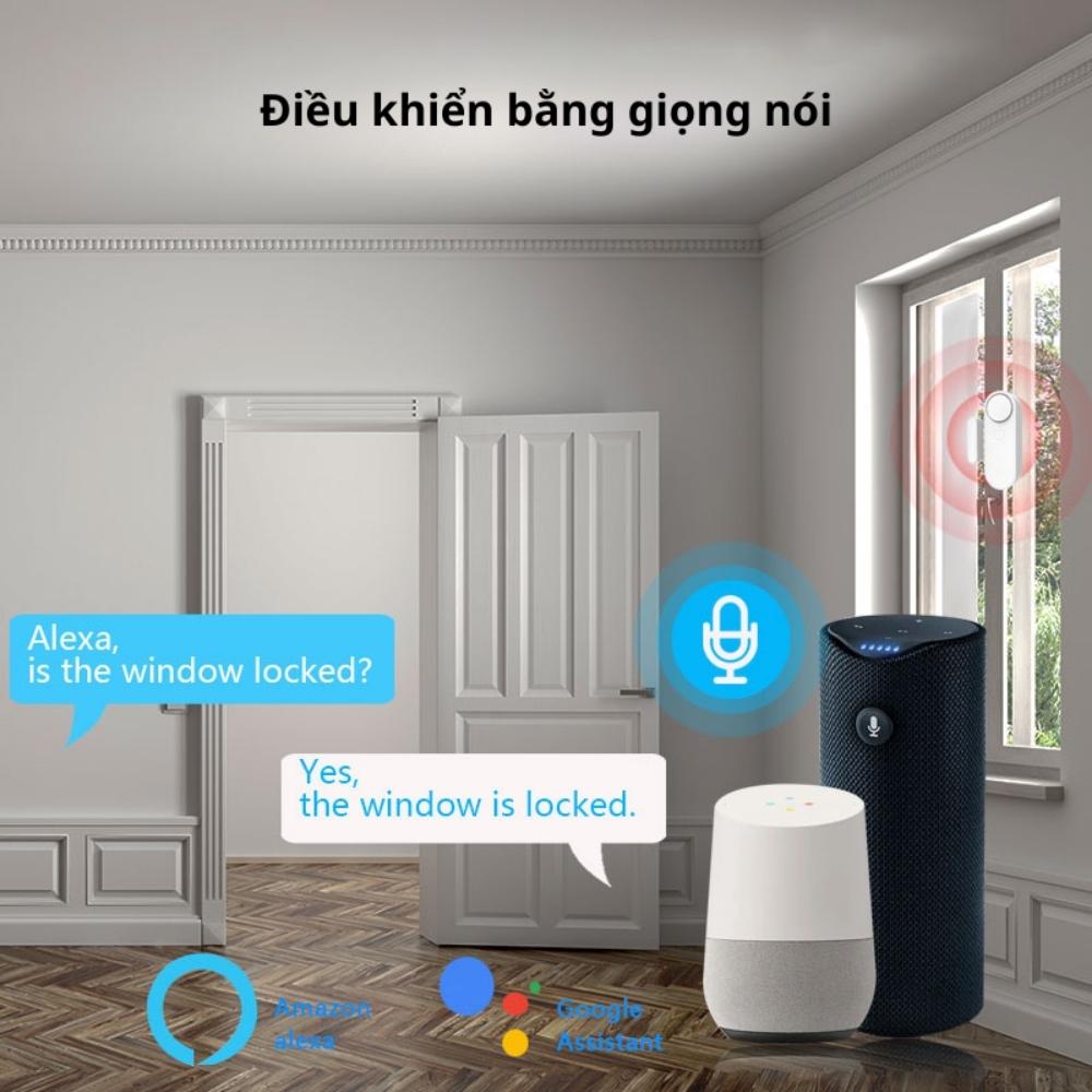 Cảm biến mở cửa wifi có còi chống trộm báo qua điện thoại HM-DS04