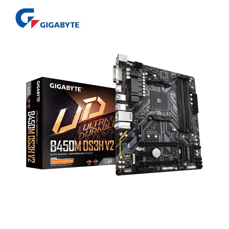 Gigabyte Mới B450M DS3H V2 Micro-ATX AMD B450 DDR4 2933MHz M.2 USB 3.1 128g Bo mạch chủ AM4 Kênh AM4