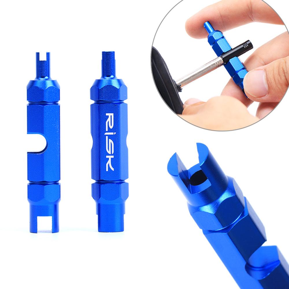 Dụng cụ để tháo và lắp lõi van xe đạp dạng ống RISK,công CNC từ hợp kim nhôm và anodized