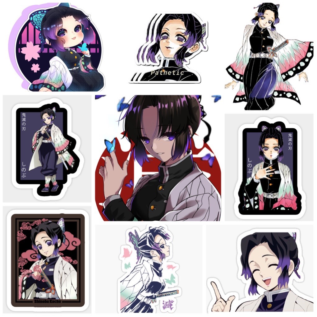 Sticker Kochou Shinobu-Kimetsu no Yaiba Set 30