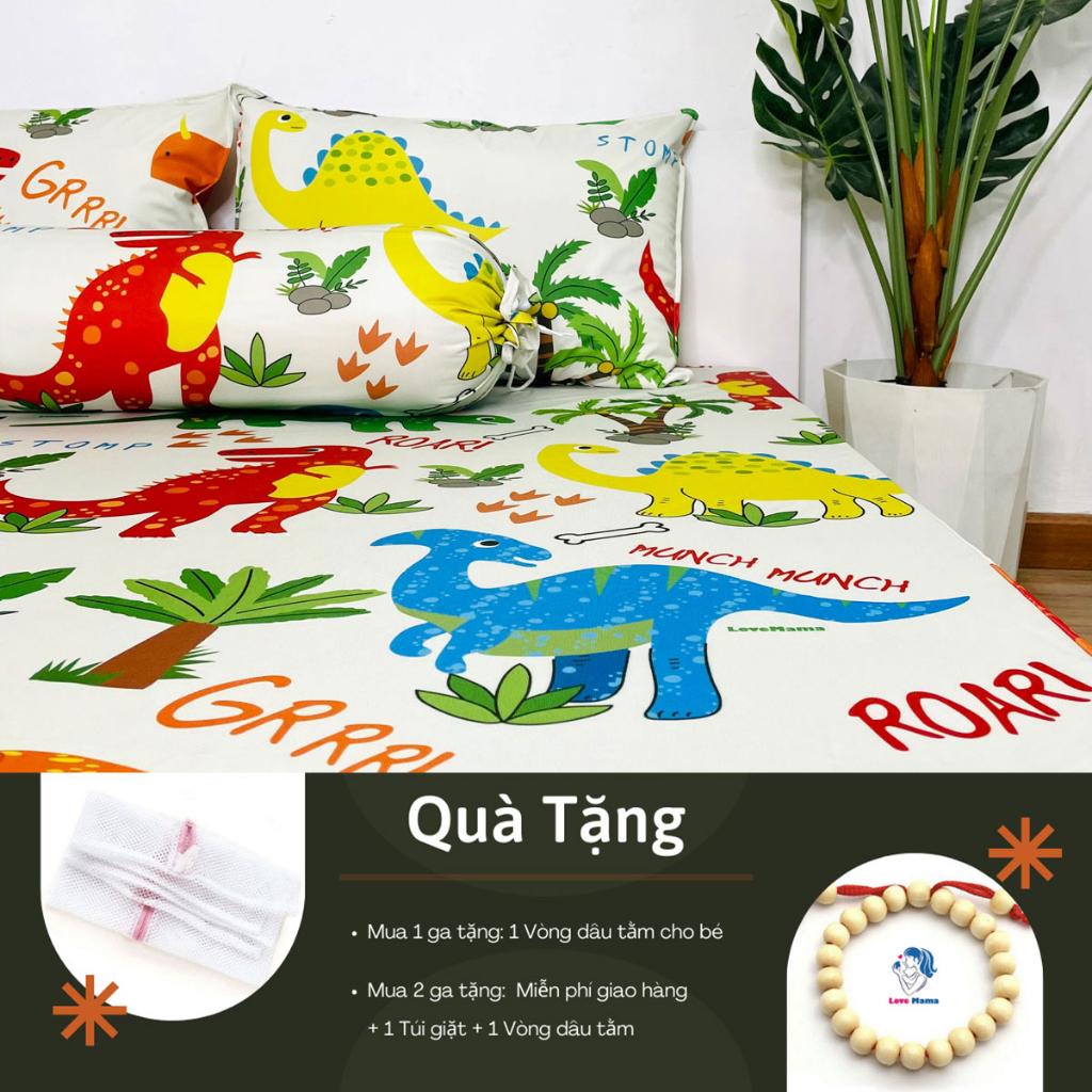 Ga chống thấm Cotton khủng long không nóng, mềm mại thoáng mát LoveMama