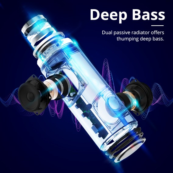 Loa bluetooth 5.0 ngoài trời, âm thanh vòm 360 độ, bass sâu Tronsmart Element T6 Plus Upgraded - Hàng chính hãng