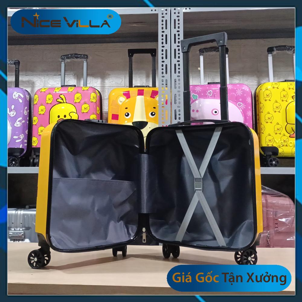 Vali Kéo Trẻ Em. Vali Size 18 inch Cho Bé Trai Và Gái, Dập Nổi 3D Dễ Thương