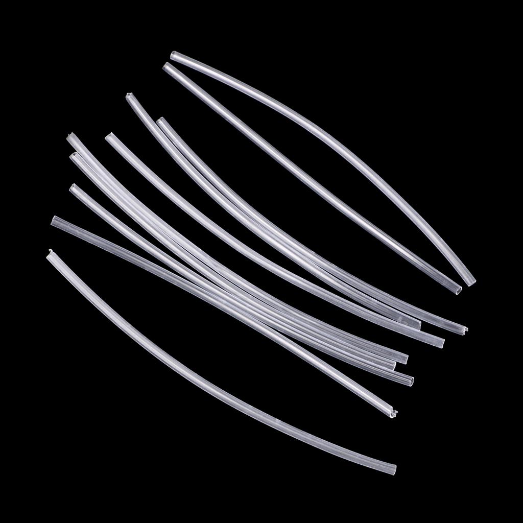 10Pcs Fishing Rig Making Heat Shrink Rig Tubes Sleeve Hook Connector White