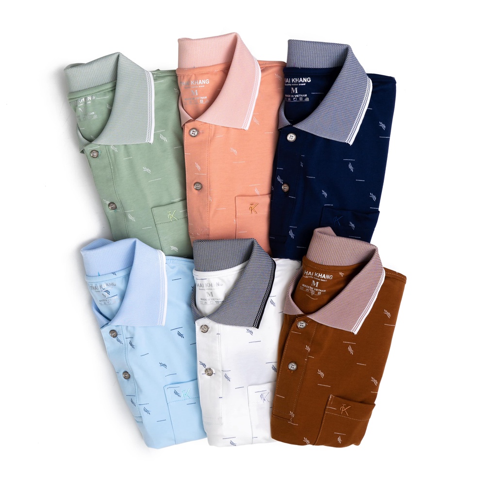 Áo thun nam trung niên họa tiết vải cotton TC 2 chiều vải mềm mặc thoải mái THÁI KHANG ATHUN115