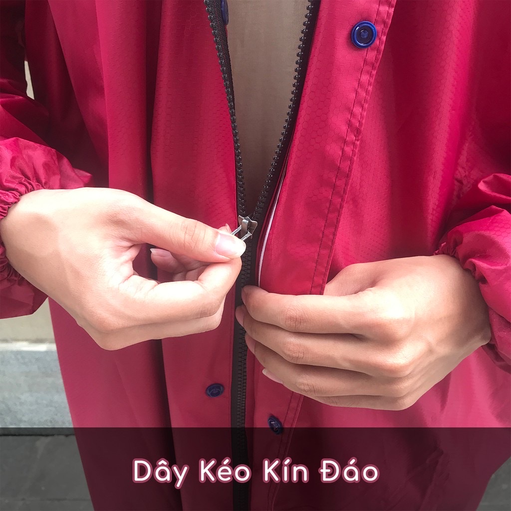 Áo mưa măng tô, có dây kéo ,vải dù cao cấp , chống thấm nước ,bảo vệ cơ thể ấm áp,cho nam và nữ