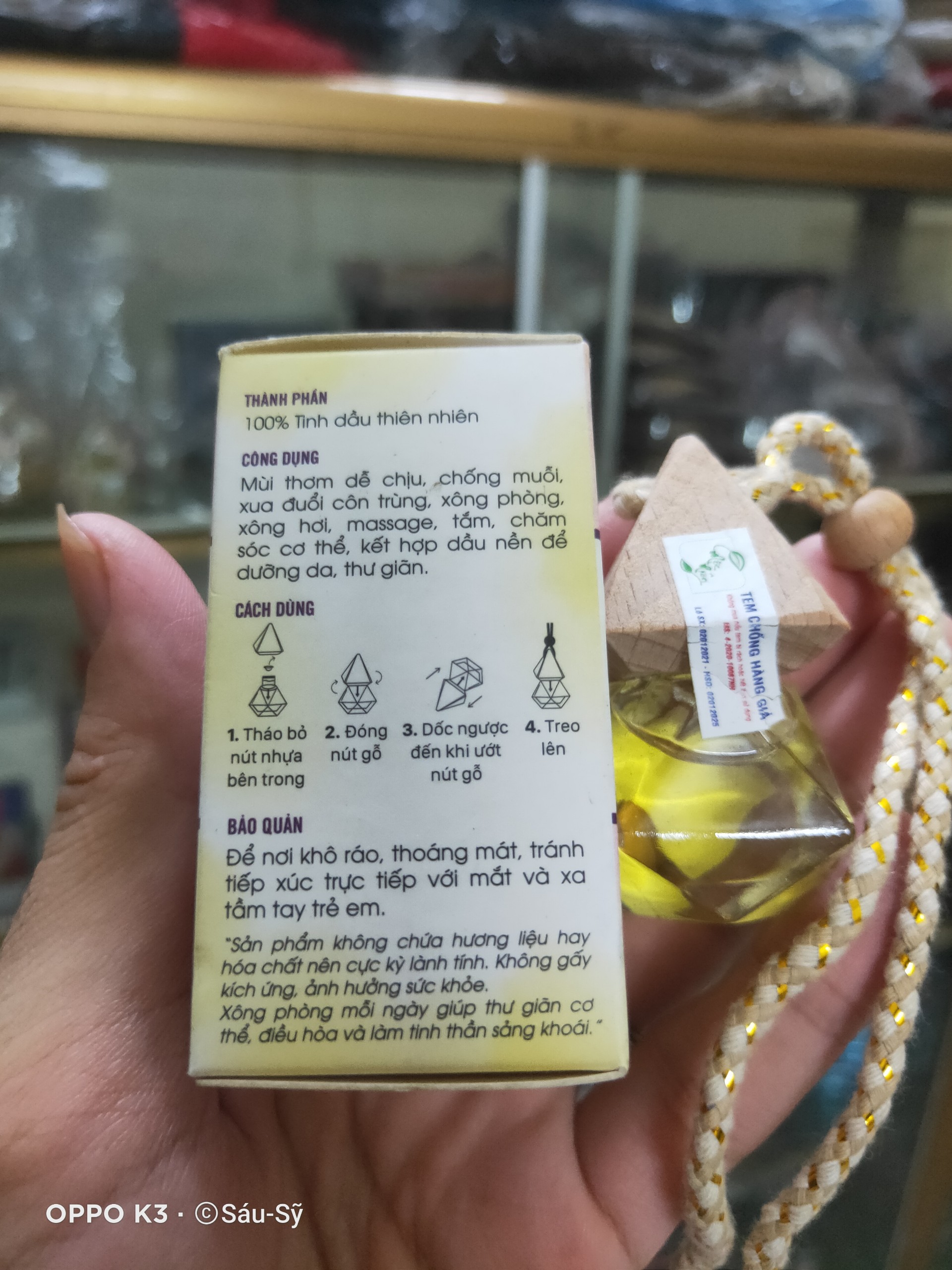 23 Mùi Hương - Tinh dầu Mộc Niên nguyên chất treo xe Ô tô khử mùi thơm xe