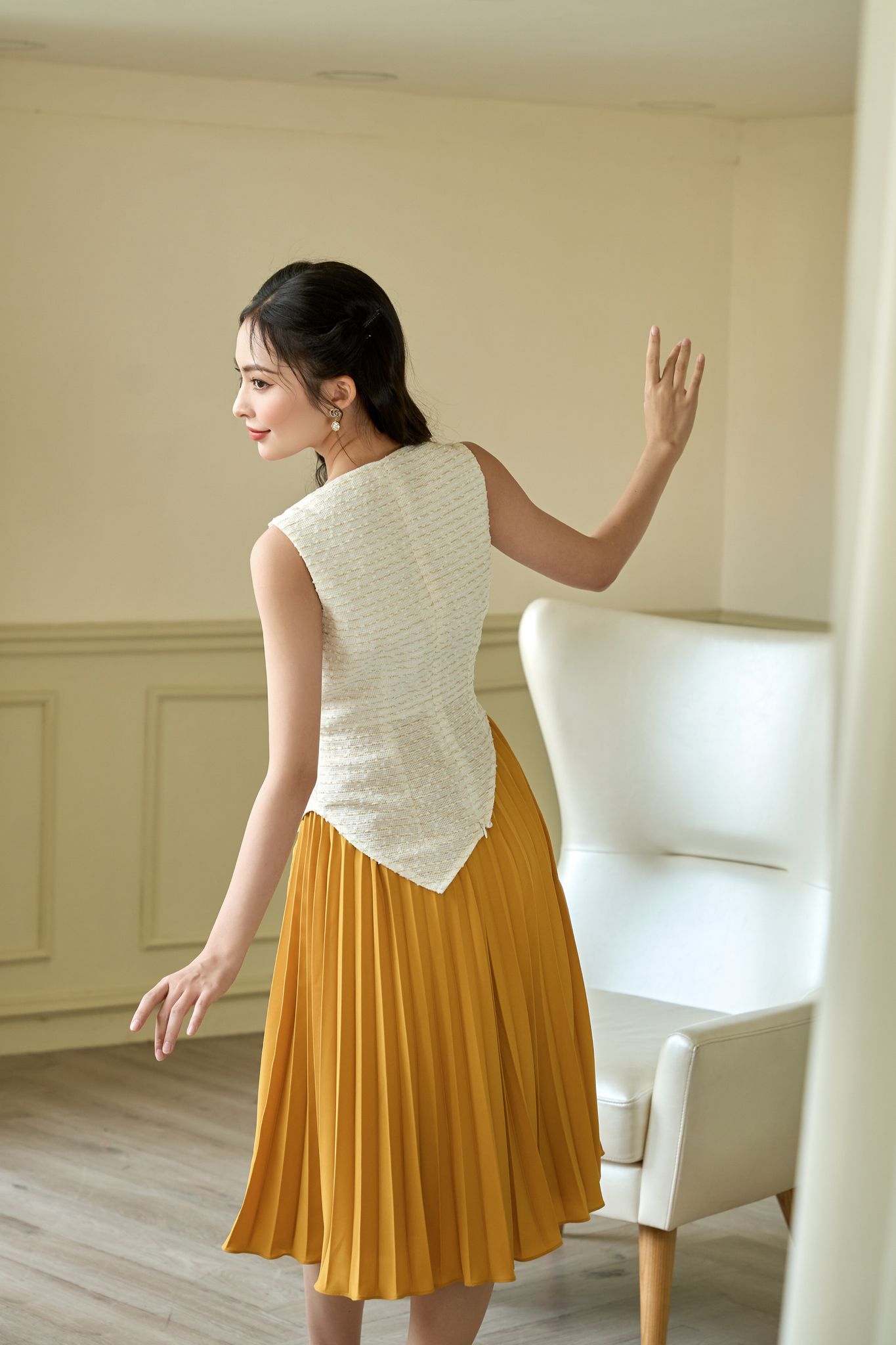 OLV - Chân váy Golden Pleated Skirt