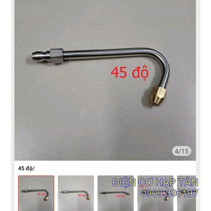 Cần béc xịt rửa xe NGẮN 13CM , vệ sinh máy lạnh , máy giặt 45_90_120 độ