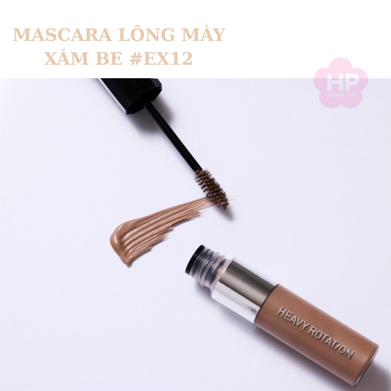 Mascara Chải Đổi Màu Lông Mày Chống Trôi Siêu Bền Màu Xám Be Kissme Heavy Rotation Coloring Eyebrow Ex #12 8 G