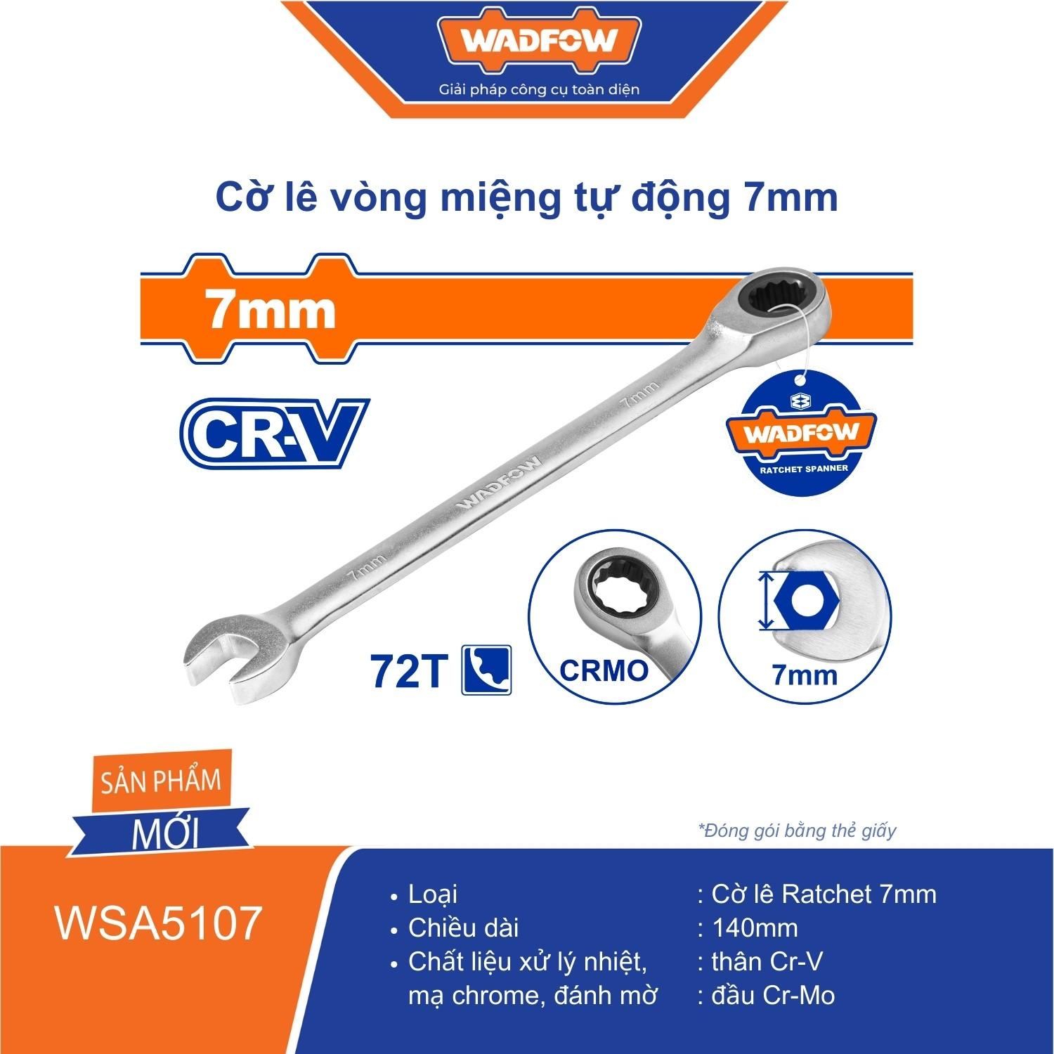 CỜ LÊ VÒNG MIỆNG TỰ ĐỘNG 7MM WSA5107 WADFOW - HÀNG CHÍNH HÃNG