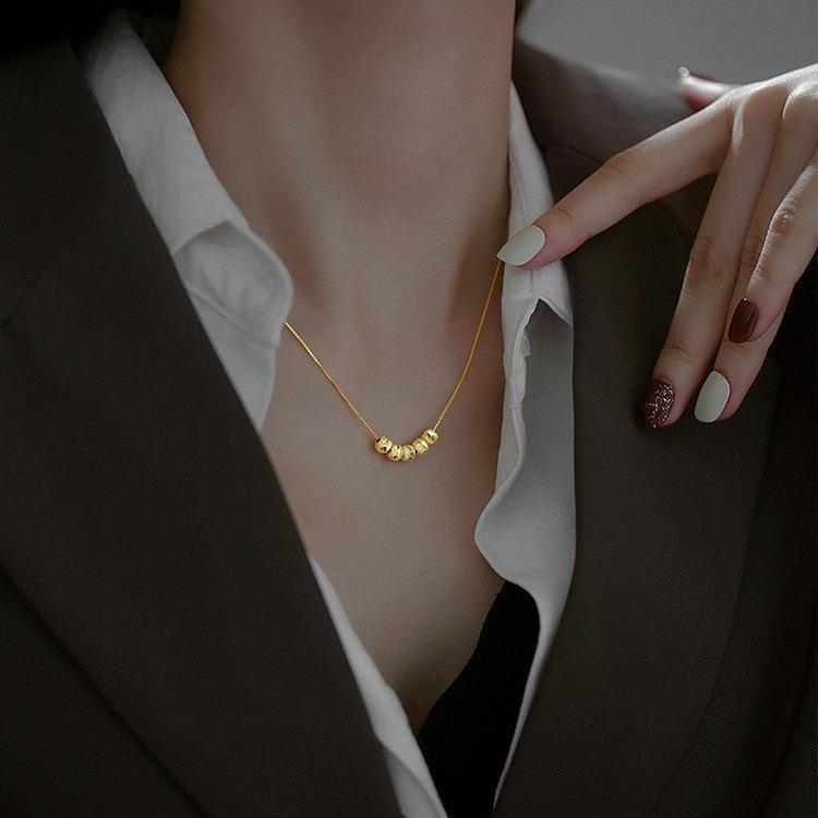 Dây chuyền titan cao cấp bi tròn hottrend CiCi Accessories trang sức nữ sang trọng cá tính