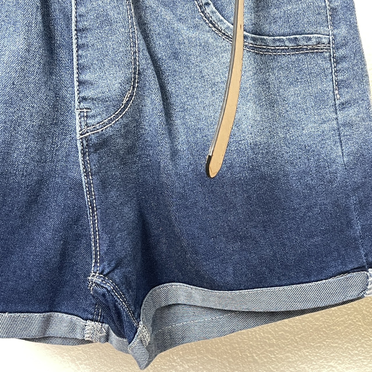 Quần đùi bé gái vải bò size đại, Short jean cho bé 6-12 tuổi chữ W co giãn mềm mại kiểu dáng thời trang