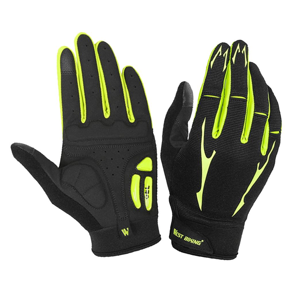 Full Finger Bike Cycling Gloves Touch Screen Windproof Riding Mittens M