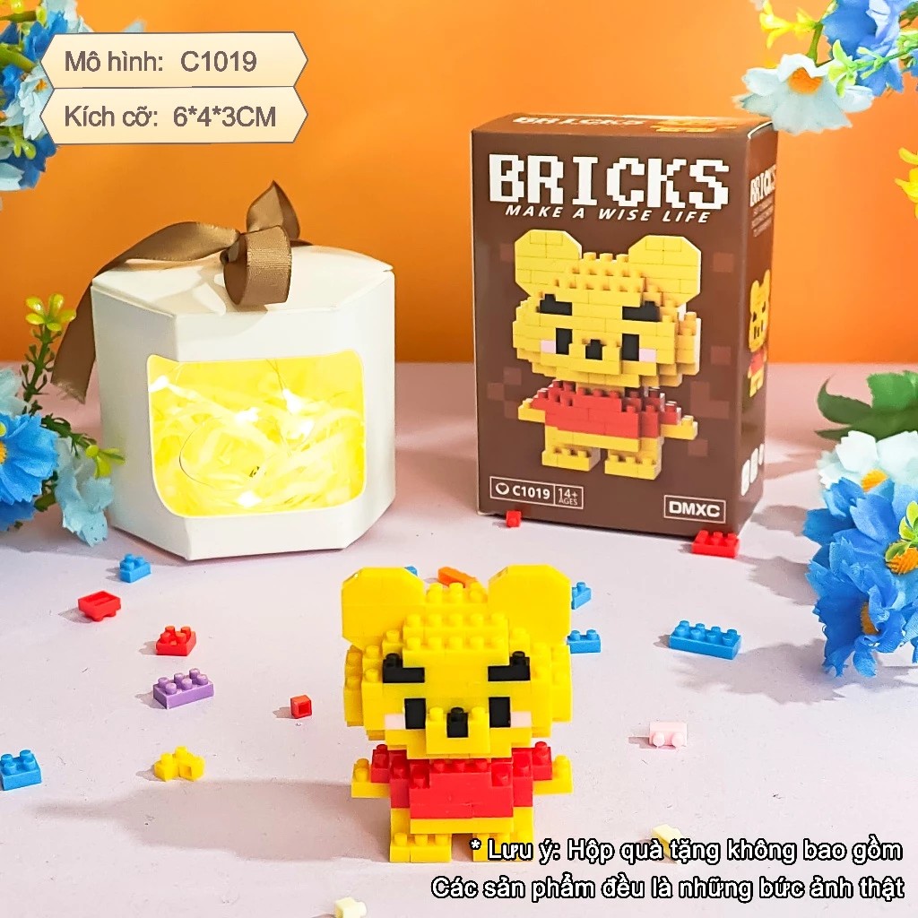 Đồ chơi mini cho bé, đồ chơi lắp ráp xếp hình thông minh